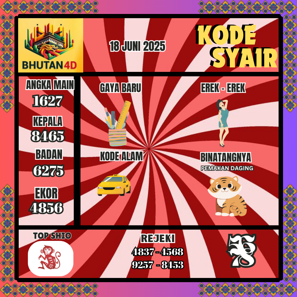Kode Syair Bhutan Pools - Juni Pools