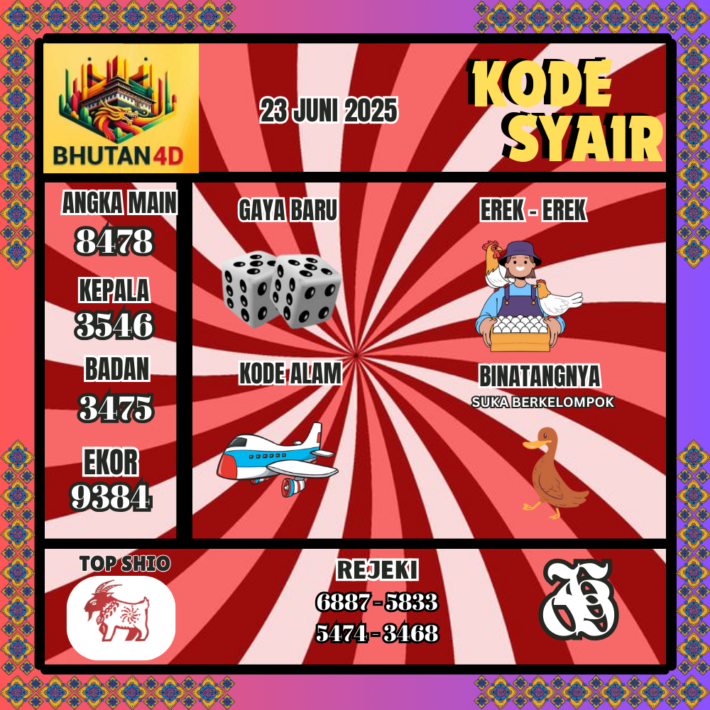 Kode Syair Bhutan Pools - Juni Pools