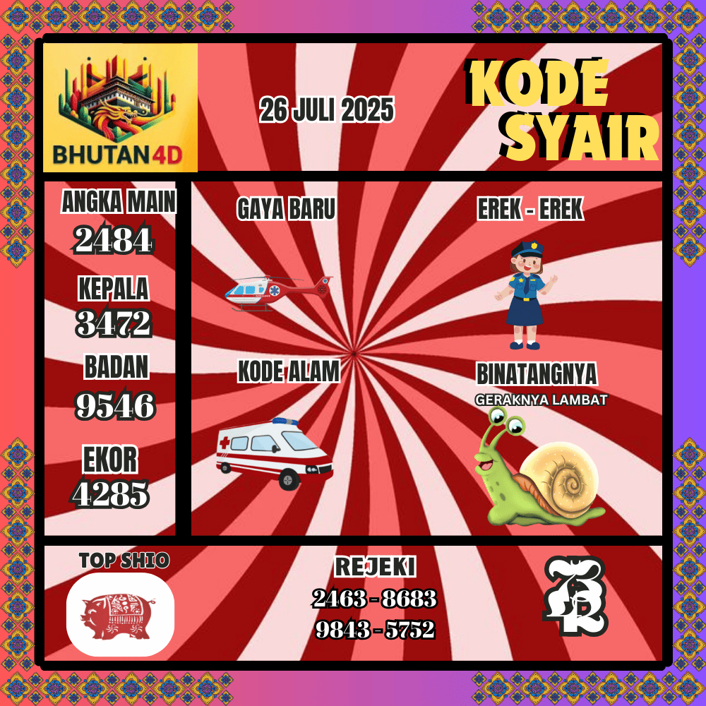 Kode Syair Bhutan Pools - Juni Pools