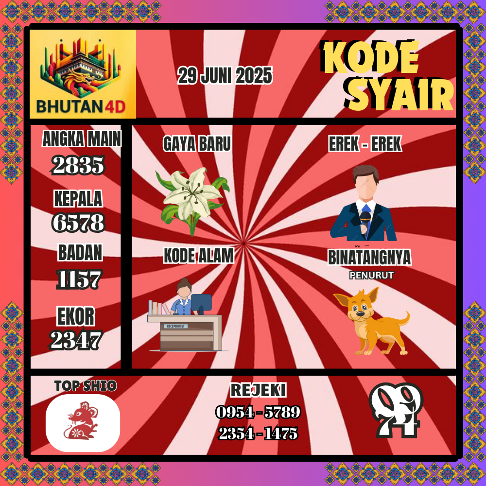 Kode Syair Bhutan Pools - Juni Pools