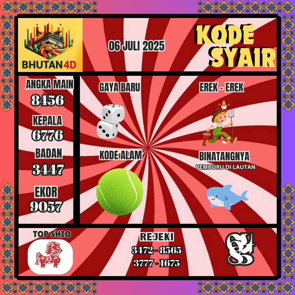 Kode Syair Bhutan Pools - Juni Pools