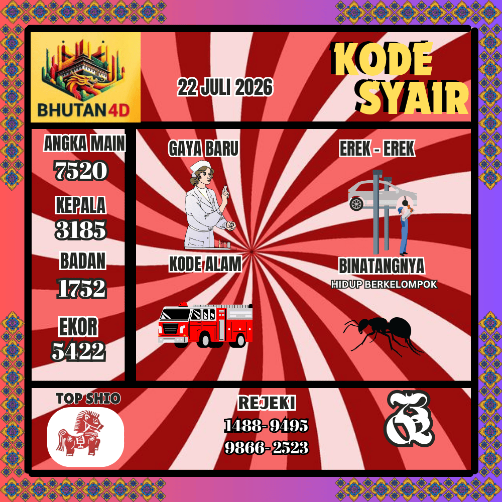 Kode Syair Bhutan4D Pools - September 2026